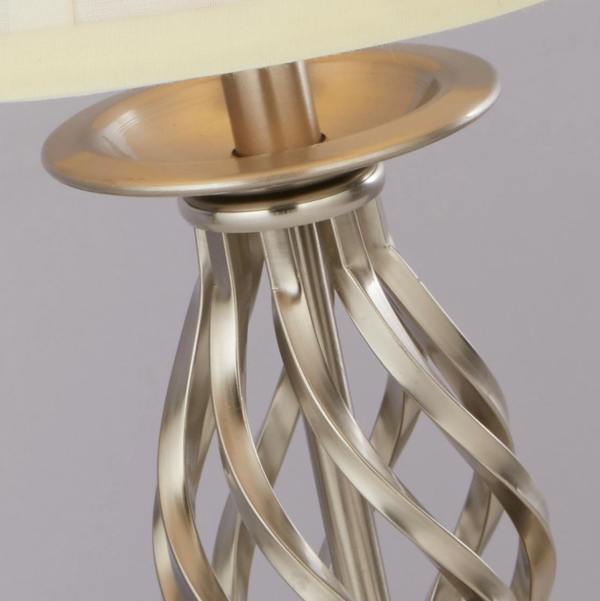 Lighting Collection SATIN SILVER TOUCH TABLE LAMP