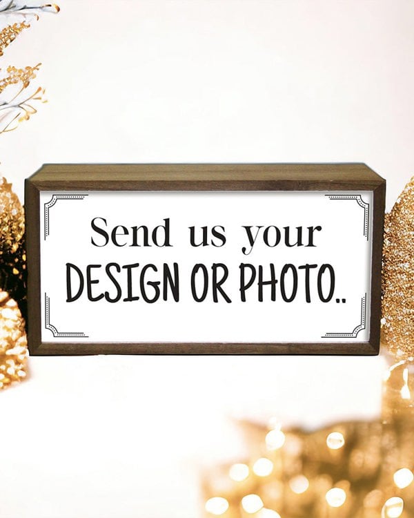 Personalised Photo Light Box. Custom LED Sign with Your Picture