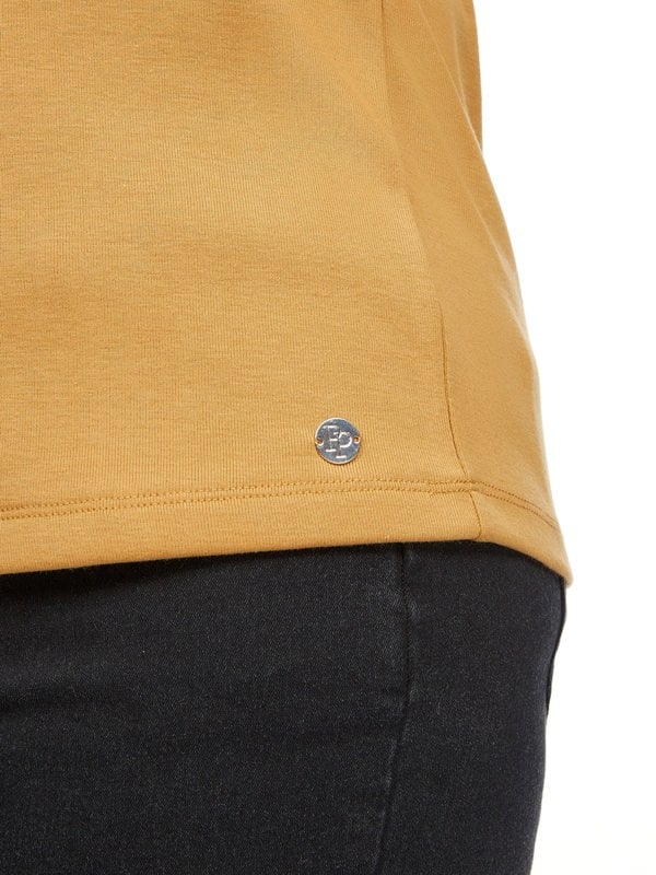 PennyPlain High Back V-neck Top - Gold