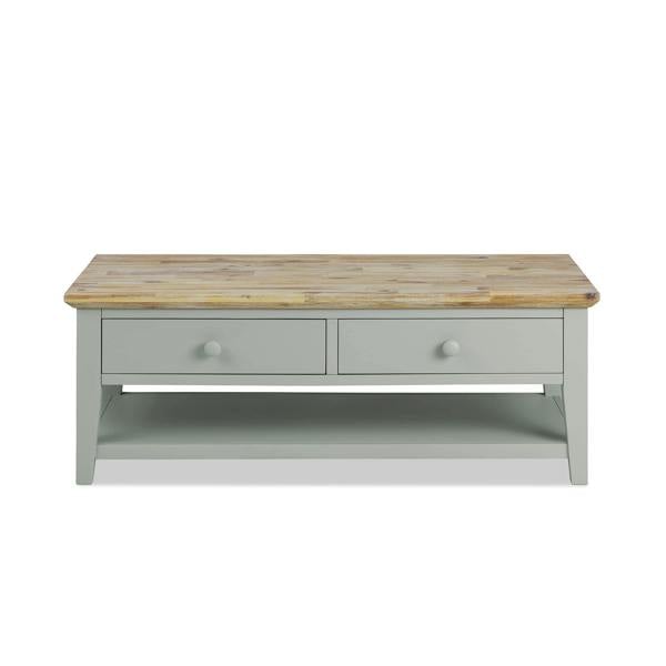 Statement Furniture Florence Wooden Coffee Table with Drawers and Shelf
