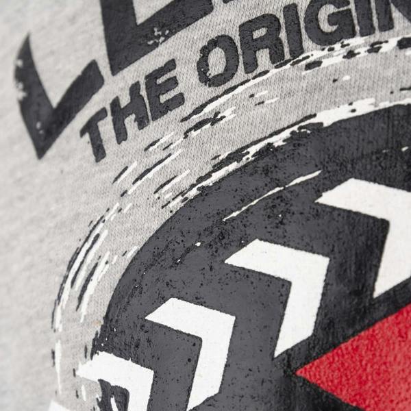 Lee Cooper Mens Graphic Print T-Shirt - Grey Marl - 
