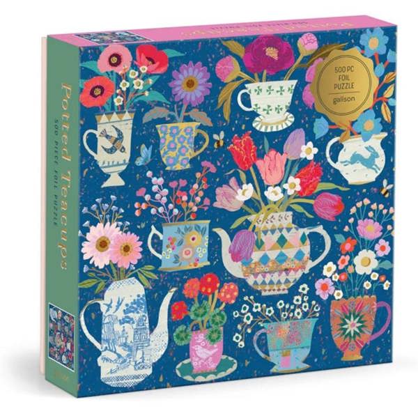 Victoria Ball, Potted Teacups Jigsaw, Jigsaws & Puzzles, Art, Gift