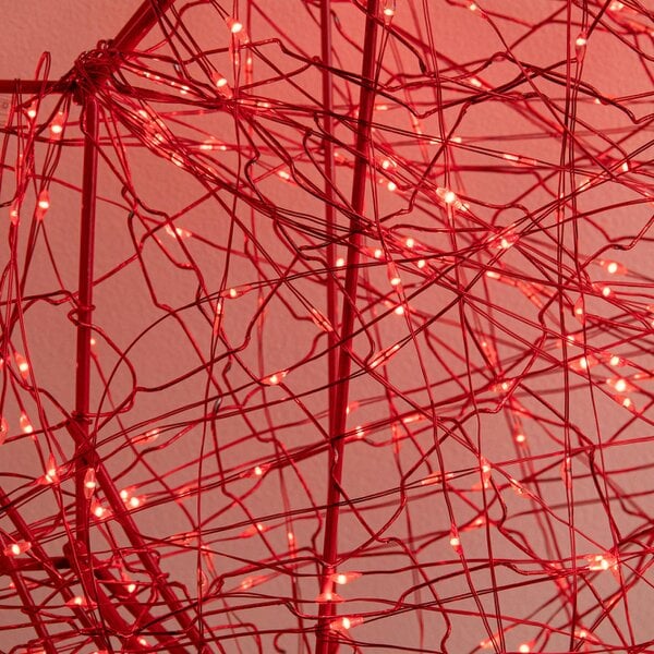 Samuel Alexander 58cm Light up Red Galaxy Christmas Bow with 960 Red LEDs