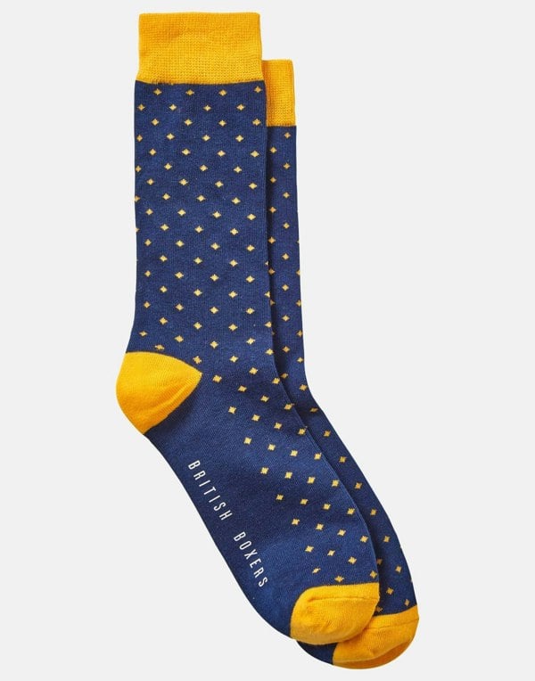 British Boxers Men's Three-Pair Sock Gift Box – Polka Dots