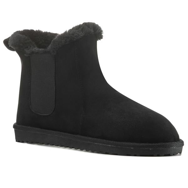 VIVA Polar Womens Faux Fur Chelsea Boots – Slip-On Ankle Boot with Fleece