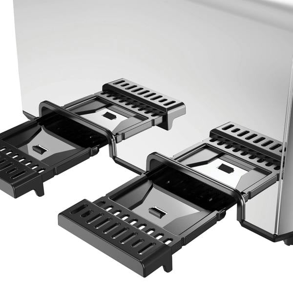 Igenix 1500W 4 Slice Toaster, Stainless Steel