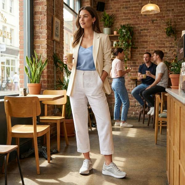 Cipriata L529FS NOVELIA Silver/White/Animal Print Trainers   in  White