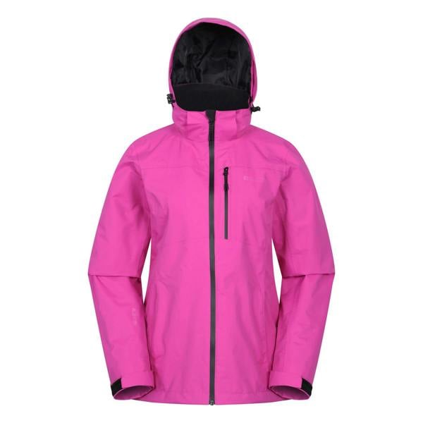 Mountain Warehouse Womens/Ladies Rainforest II Extreme Waterproof Jacket - Bright Pink - 