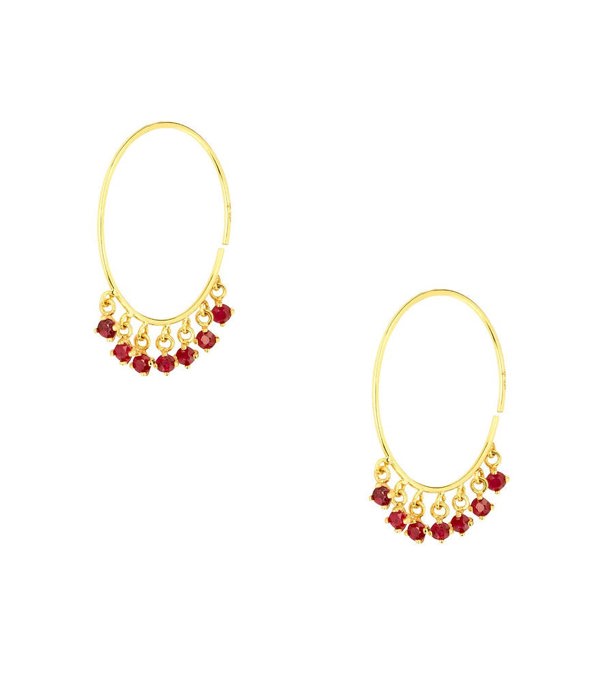 Hafeez Jewellery Nath Ruby Earrings