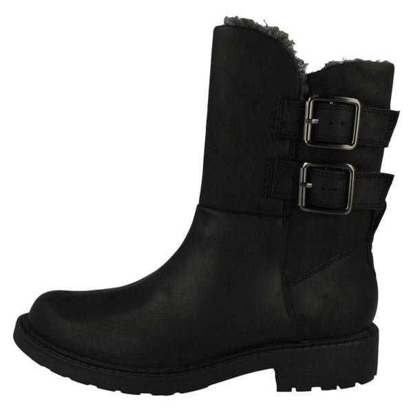 Clarks Ladies Clarks Warmlined Ankle Boots Orinoco2 Buckle