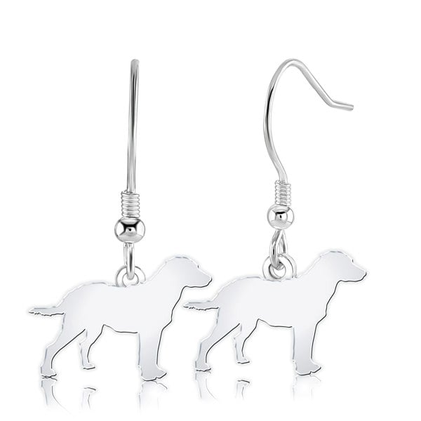 Mylee London Chesapeake Bay Retriever Silhouette Silver Earrings