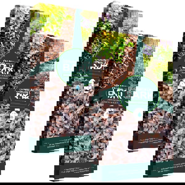 1 Bag (60 Litre) Ornamental Bark Decorative & Landscape Garden Wood Chippings For Landscaping & Paths