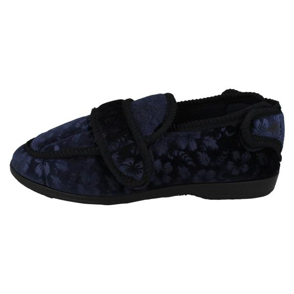 Jo & Joe Ladies Jo & Joe Adustable Hook And Loop Slippers Gladys