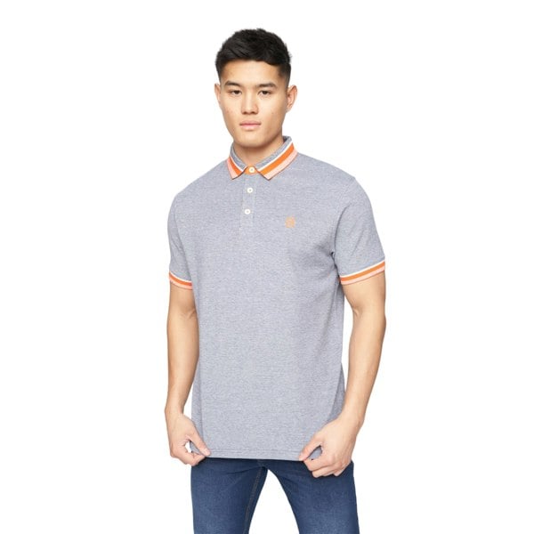 Crosshatch Mens Cratmoore Polo Shirt - Dark Grey Marl