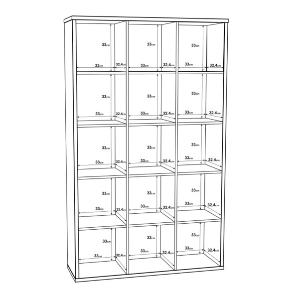 Wyld Haus Shanghai Sonoma Oak Effect 3x5 Storage Unit