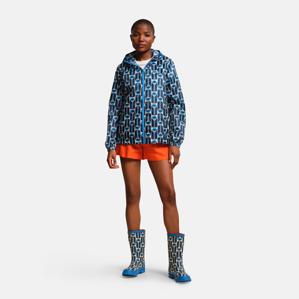 Regatta Womens Orla Kiely Tall Flowers Packaway Summer Jacket - Navy