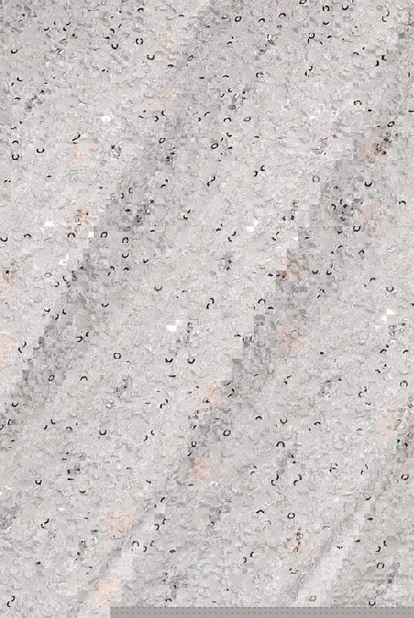 Bead Embellished Jacquard A Line Midi Dress - White DR4795