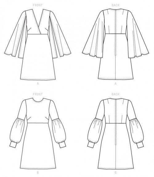 Vogue Sewing Pattern 9344, Dresses for Women, A5 (6-8-10-12-14) - Easy