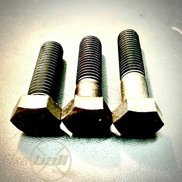 Fixaball UNC 3/8" Hex Bolt Set Screw High Tensile Self Colour Black Over 7.5/8"