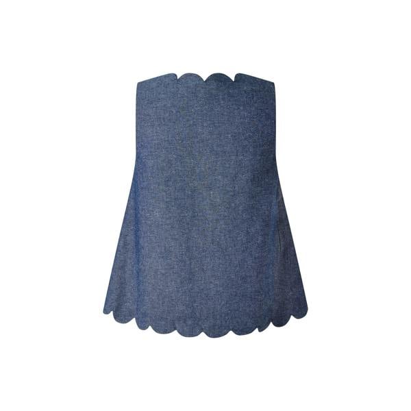 Rachel Riley Chambray Scalloped Set