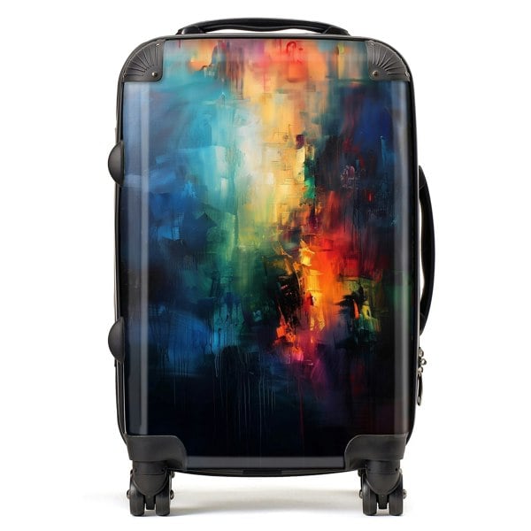 Warren Reed Colourful Chaos: Urban Dreamscape Suitcase