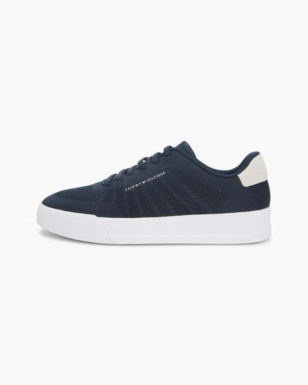 Tommy Hilfiger TH Court Knit Mens Trainers - Desert Sky