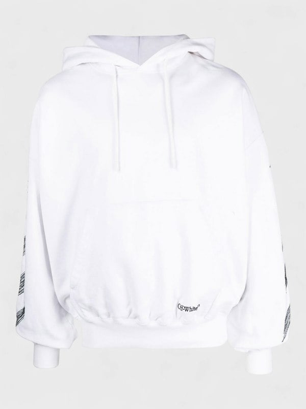 Off-White Diag Scribble Print Hoodie White