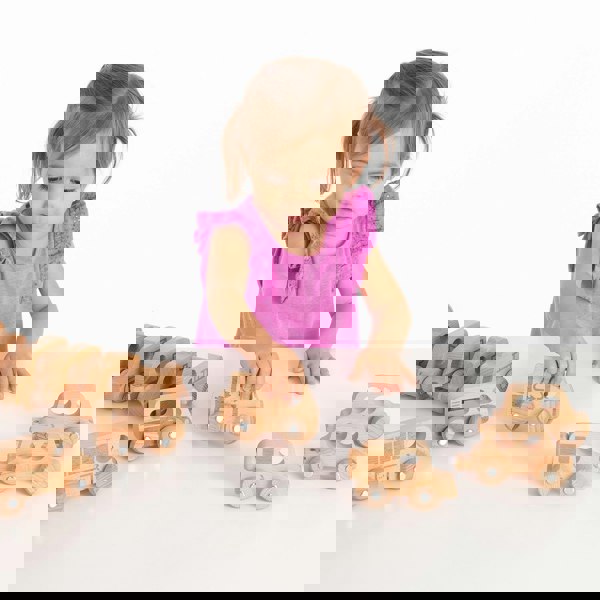 tickit Natural Wooden Vehicles Set