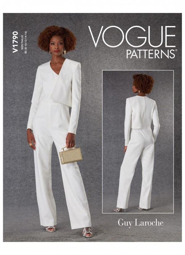 Vogue Sewing Pattern 1790, Jumpsuits for Women, F5 (16-18-20-22-24) - Intermediate