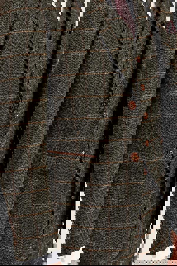 Paul Andrew Harris - Men's Green 3 Piece Wool Blend Tweed Suit