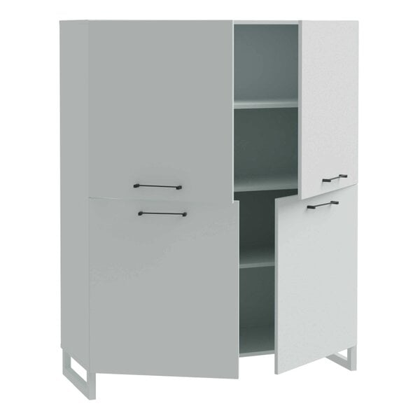 Wyld Haus Onyx Light Grey 4 Door Storage Cabinet