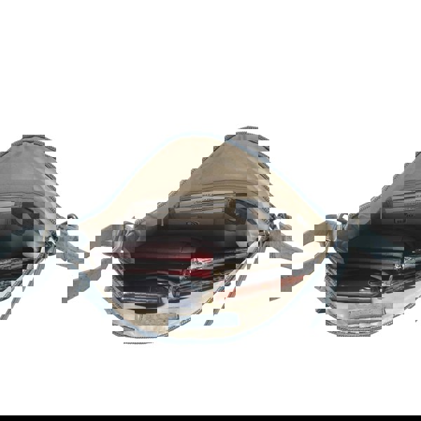 Assots London 'AGATHA' Distressed Denim Vintage VT Real Leather Crossbody Bag