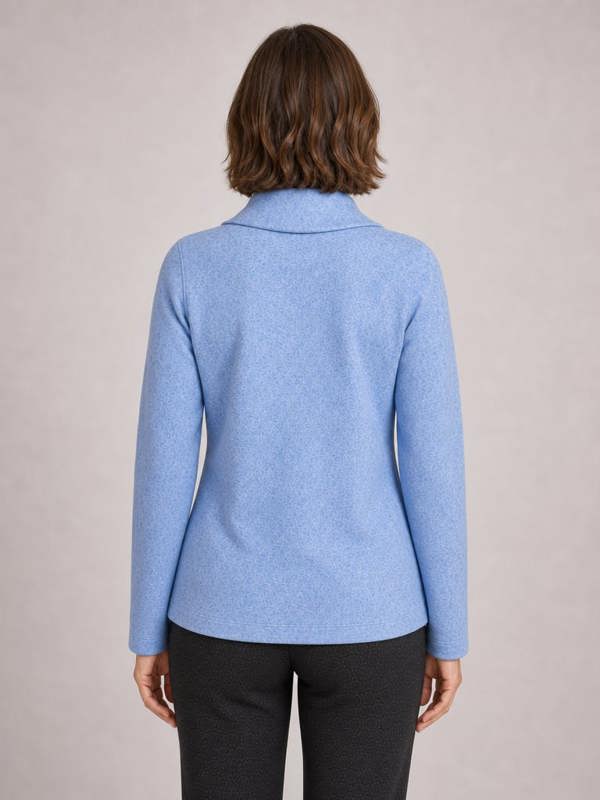 PennyPlain Cowl Top Long Sleeve - Lt Ultramarine