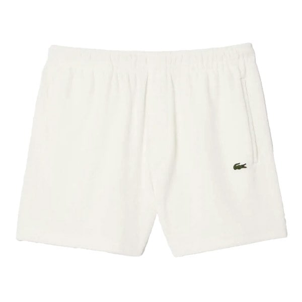 Lacoste Mens Paris Terrycloth Knitted Regular Shorts - Cream
