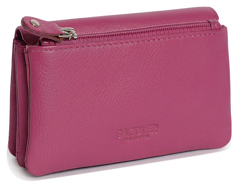 SADDLER Spacious Leather Purse "Lily" – Handmade by Saddler | RFID Protected & Gift Boxed | Triple Gusset Design for Cards, Coins & Keys