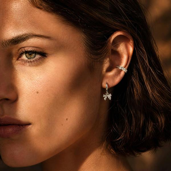 Gold Trip Crystal Baguette Ear Cuff