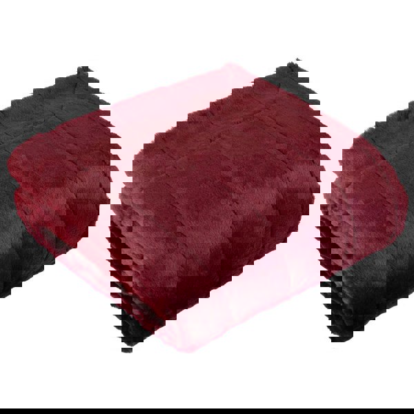 Riva Home Empress Faux Fur Throw - Ruby