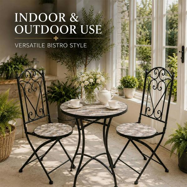 60cm Oasis Mosaic Bistro Set image 11