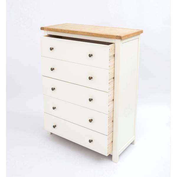 Cabinet Bits Maggiori 5 Drawer Chest of Drawers Brass Knob