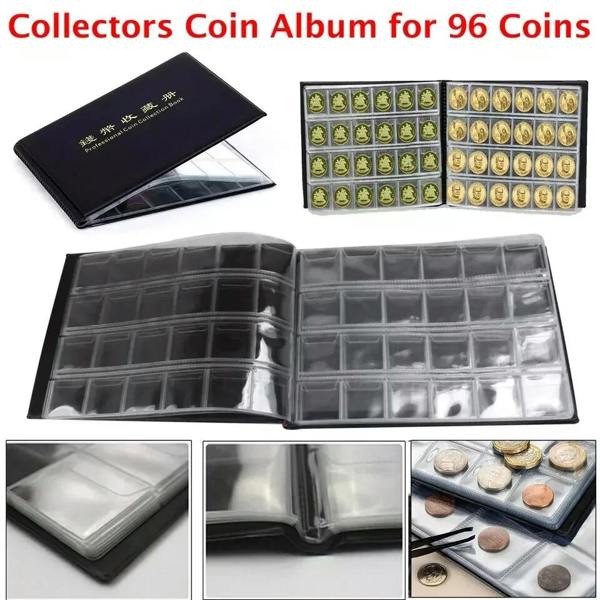 ATEK 96 Coin Collectors Album for 50p £1 £2 Coins
