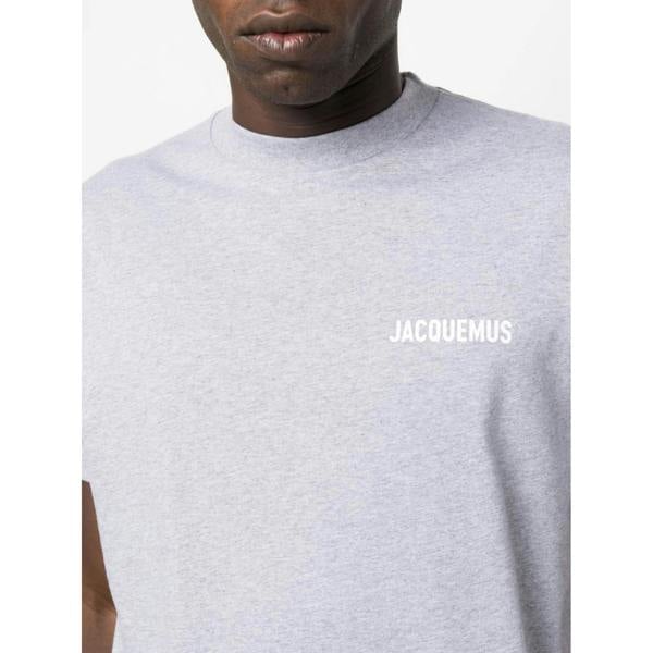 Jacquemus Le Logo T-Shirt   in  Grey