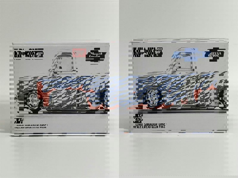 Mini GT Chevrolet Silverado Dually On Fire V2 1:64 Scale Kaido House Mini GT KHMG157