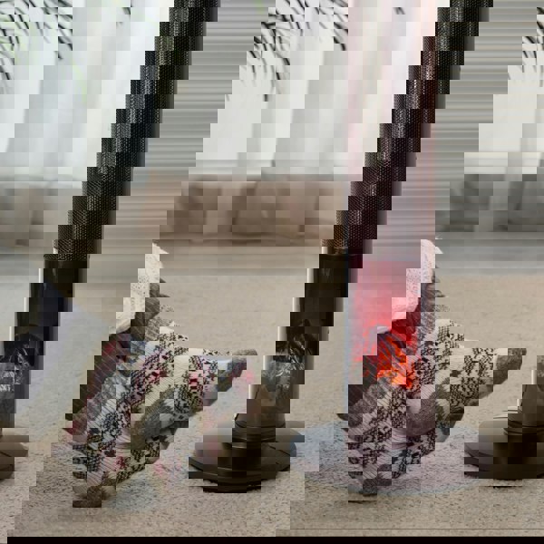 MONHOUSE 33" Oscillating Tower Fan Electric Heater - PTC Ceramic LCD Display