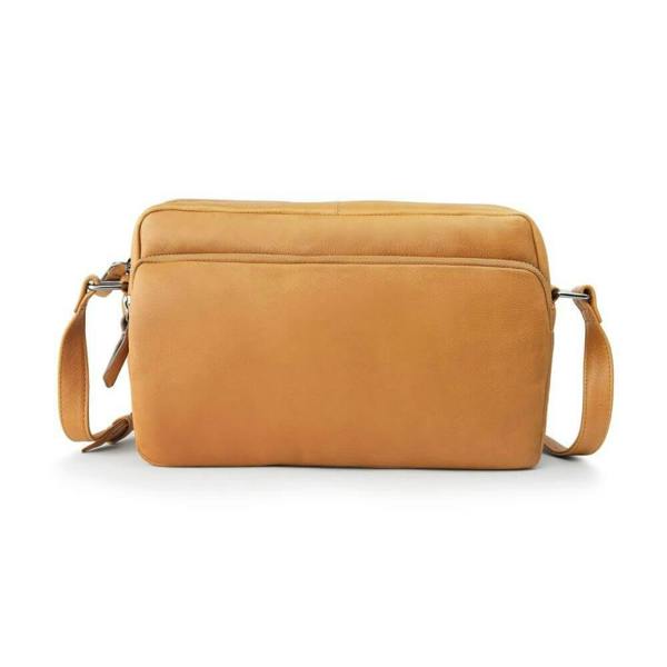 PRIMEHIDE Everyday Leather Handbag with Zip-Top & Crossbody Strap Iris Hudson