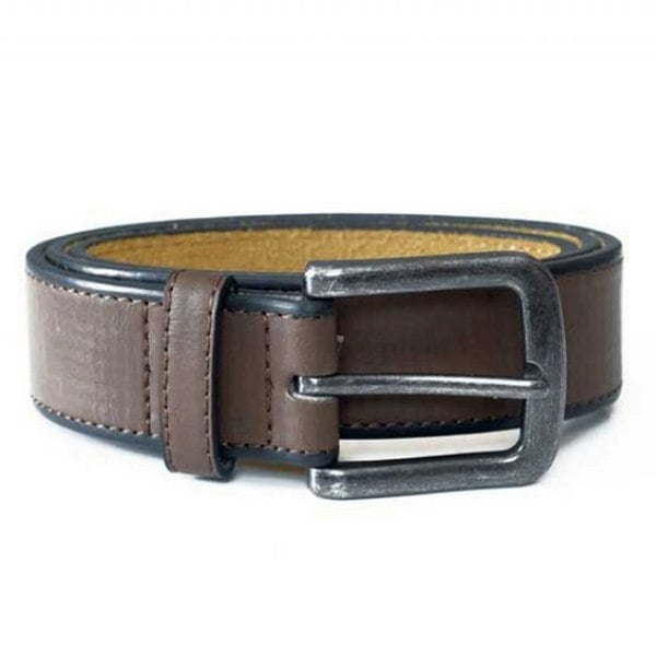 Duke D555 Avant Burnished Bonded Leather Belt - Brown