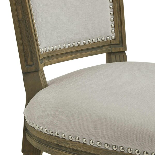 Wyld Haus Vernet Mid Century Upholstered Grey Dining Chair
