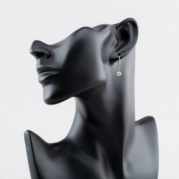 T. H. Baker 9ct Yellow Gold 1.00ct Lab Grown Diamond Drop Lever Back Earrings LGE46856-100SF