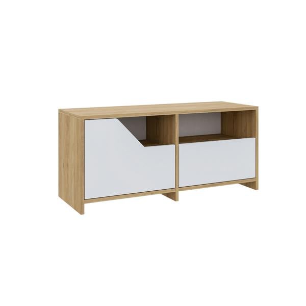 Decortie Modern Nexus Shoe Cabinet 105(W) 2-Door Storage and Open Shelf Space Saver Engineered Wood Hallway