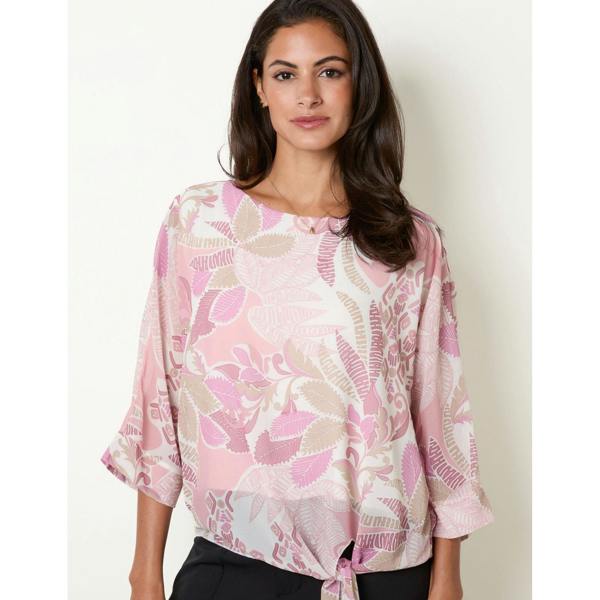 Blue Vanilla Tie Front Blouse