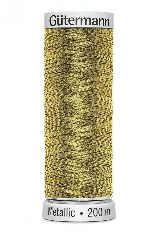 Gutermann Sulky Metallic Embroidery Thread 200m Polyamide, Polyester Thread Suitable For Embroidery